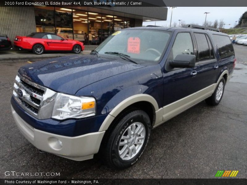 Dark Blue Pearl Metallic / Camel 2010 Ford Expedition EL Eddie Bauer 4x4