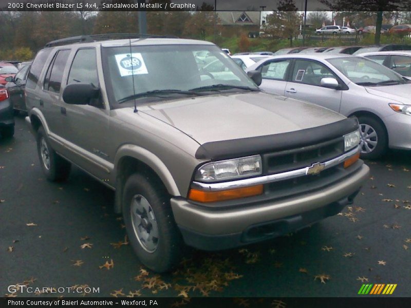Sandalwood Metallic / Graphite 2003 Chevrolet Blazer LS 4x4