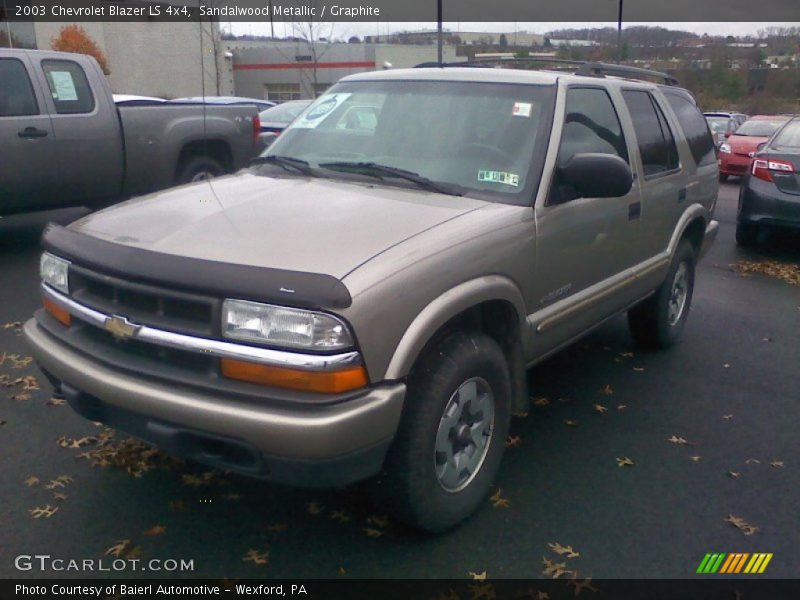 Sandalwood Metallic / Graphite 2003 Chevrolet Blazer LS 4x4