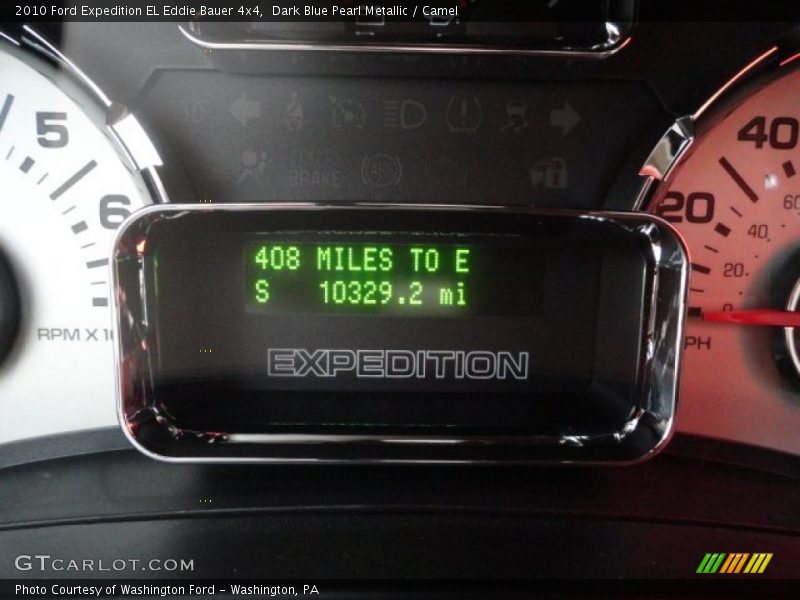 Dark Blue Pearl Metallic / Camel 2010 Ford Expedition EL Eddie Bauer 4x4