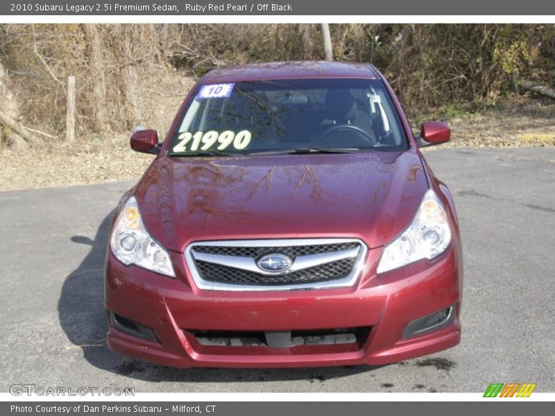 Ruby Red Pearl / Off Black 2010 Subaru Legacy 2.5i Premium Sedan