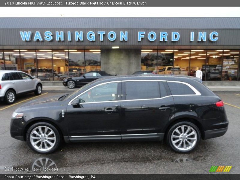 Tuxedo Black Metallic / Charcoal Black/Canyon 2010 Lincoln MKT AWD EcoBoost
