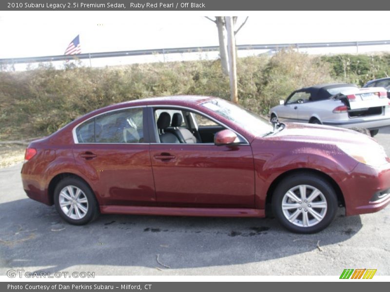 Ruby Red Pearl / Off Black 2010 Subaru Legacy 2.5i Premium Sedan