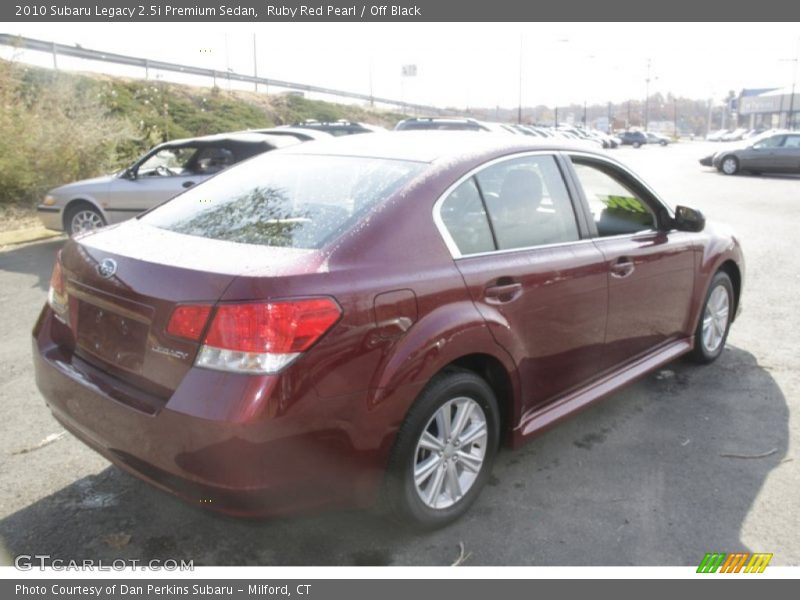 Ruby Red Pearl / Off Black 2010 Subaru Legacy 2.5i Premium Sedan