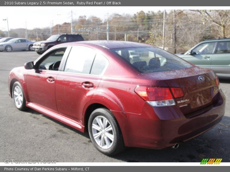 Ruby Red Pearl / Off Black 2010 Subaru Legacy 2.5i Premium Sedan