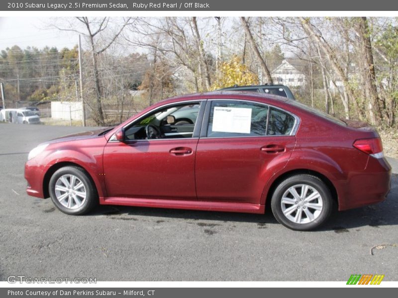 Ruby Red Pearl / Off Black 2010 Subaru Legacy 2.5i Premium Sedan