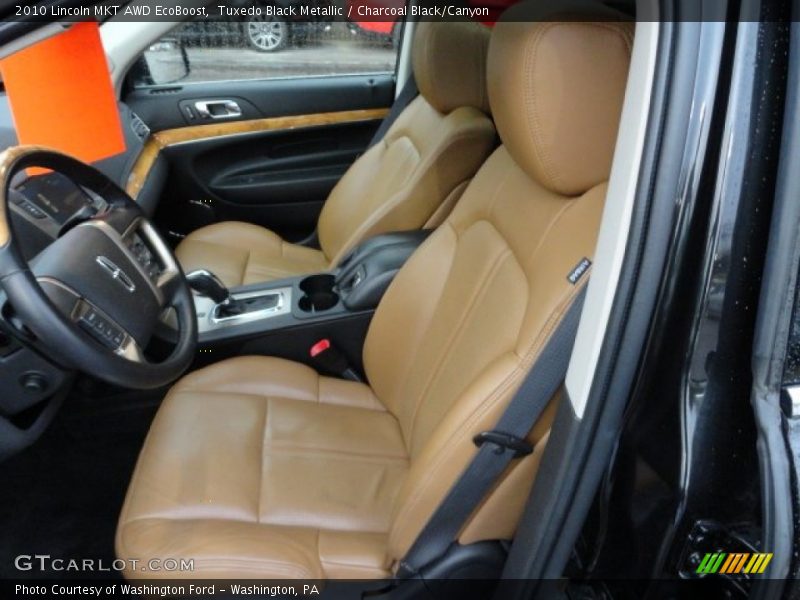 Tuxedo Black Metallic / Charcoal Black/Canyon 2010 Lincoln MKT AWD EcoBoost