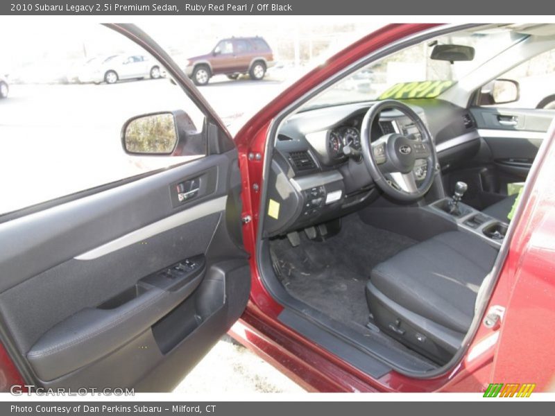 Ruby Red Pearl / Off Black 2010 Subaru Legacy 2.5i Premium Sedan