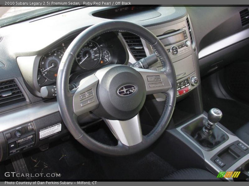 Ruby Red Pearl / Off Black 2010 Subaru Legacy 2.5i Premium Sedan