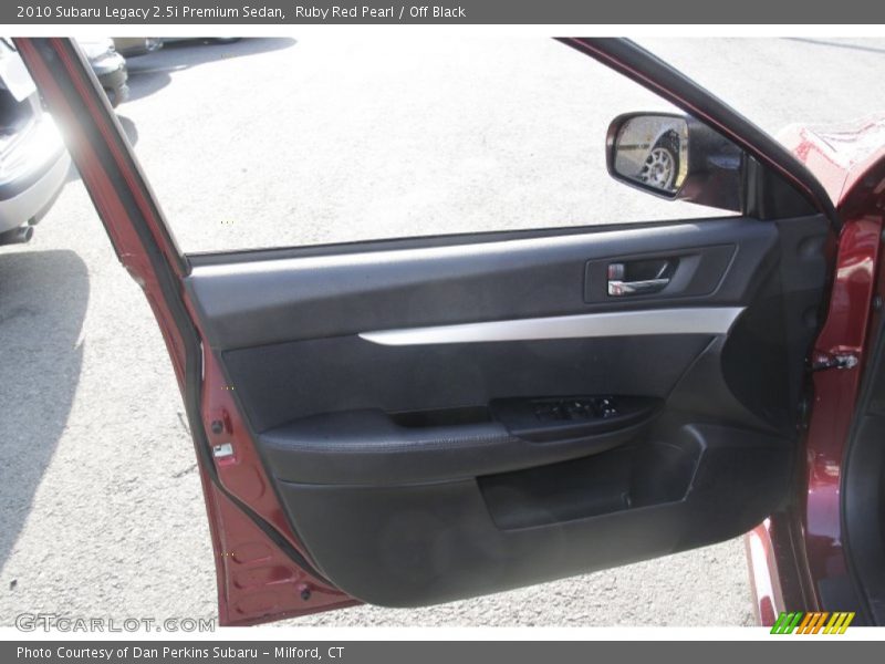 Ruby Red Pearl / Off Black 2010 Subaru Legacy 2.5i Premium Sedan