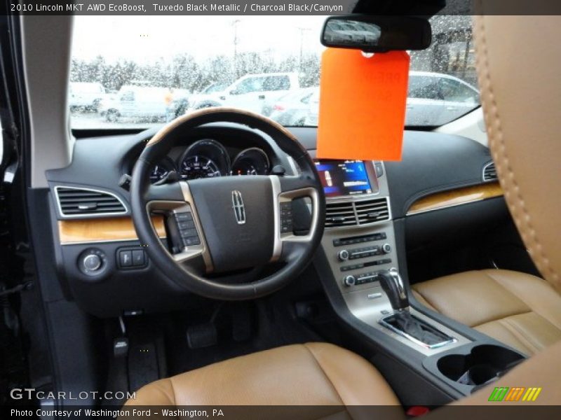 Tuxedo Black Metallic / Charcoal Black/Canyon 2010 Lincoln MKT AWD EcoBoost