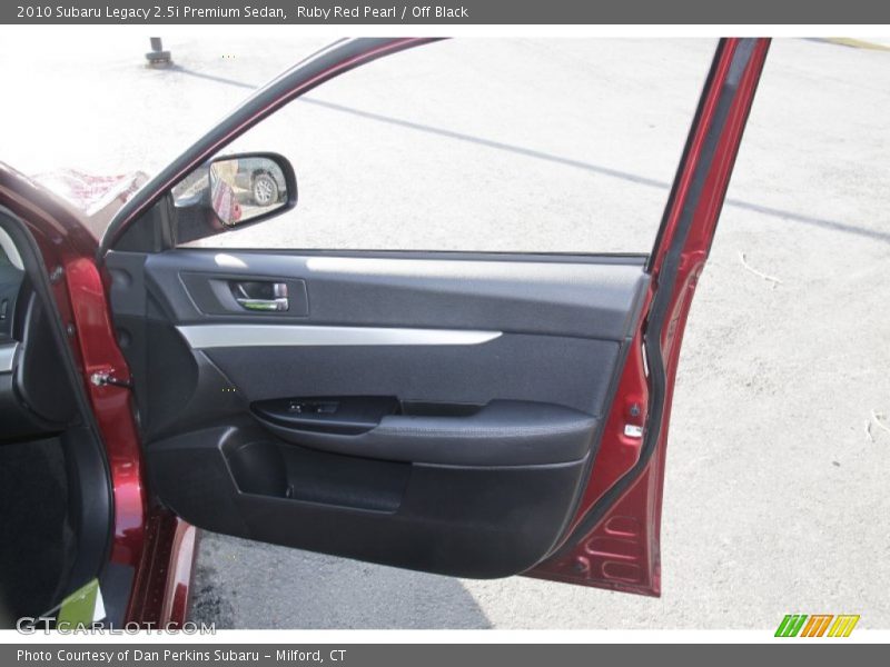 Ruby Red Pearl / Off Black 2010 Subaru Legacy 2.5i Premium Sedan