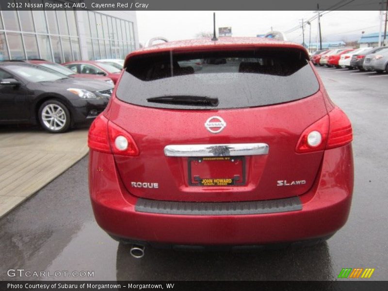 Cayenne Red / Gray 2012 Nissan Rogue SL AWD