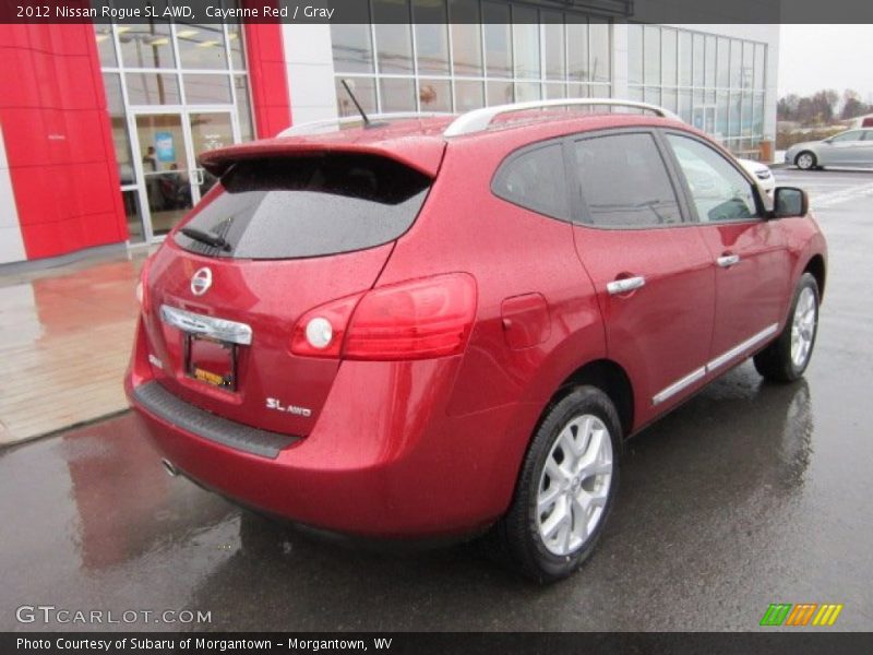 Cayenne Red / Gray 2012 Nissan Rogue SL AWD