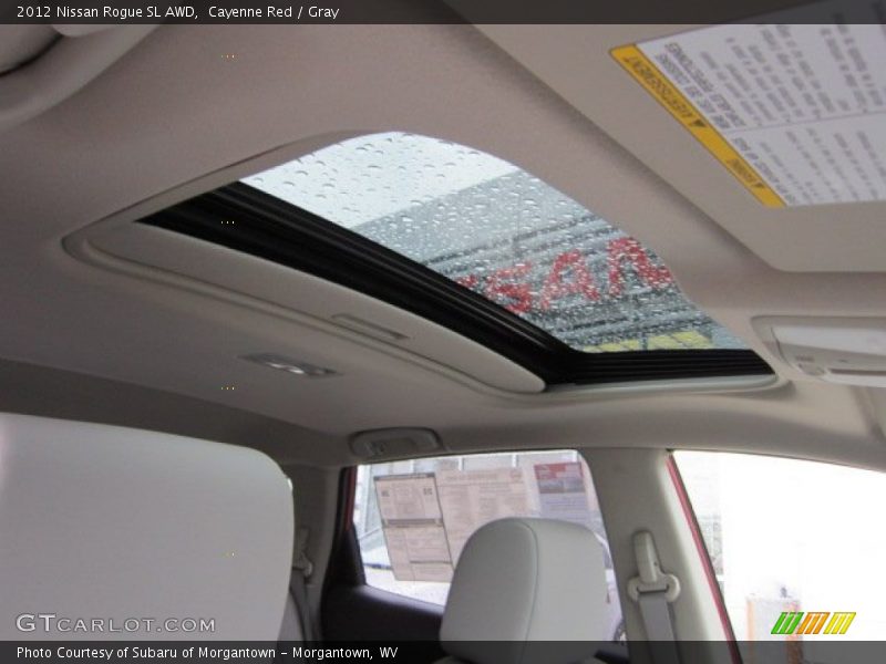 Cayenne Red / Gray 2012 Nissan Rogue SL AWD