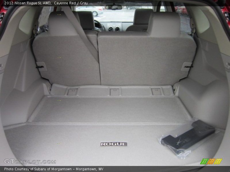 Cayenne Red / Gray 2012 Nissan Rogue SL AWD