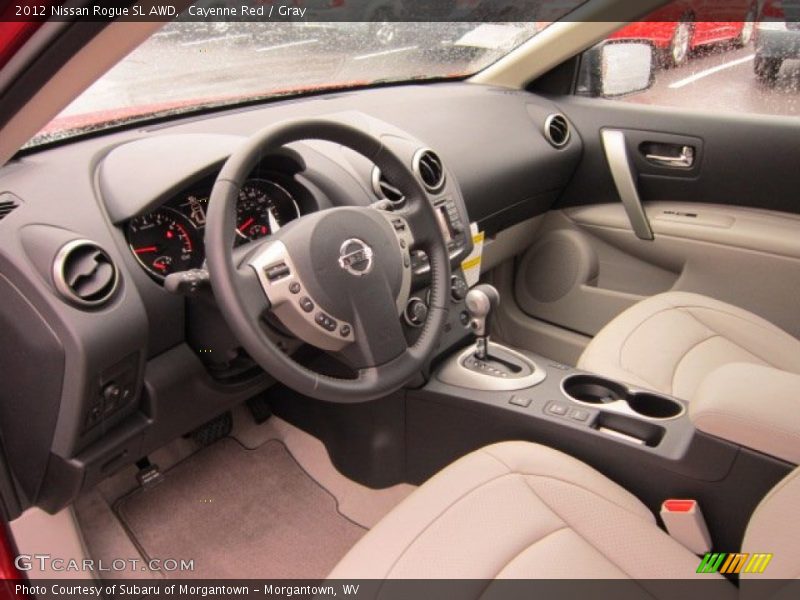 Cayenne Red / Gray 2012 Nissan Rogue SL AWD