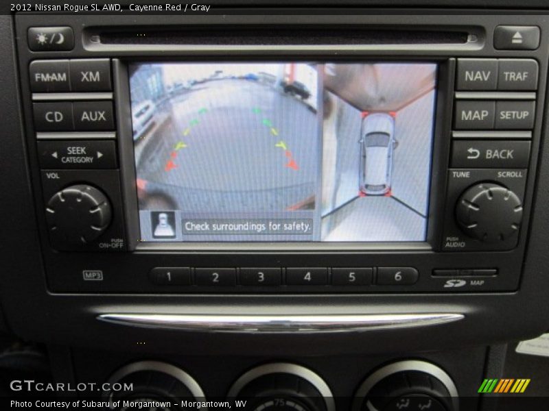 Cayenne Red / Gray 2012 Nissan Rogue SL AWD
