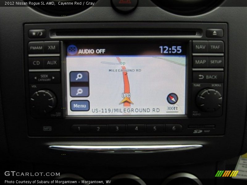 Cayenne Red / Gray 2012 Nissan Rogue SL AWD