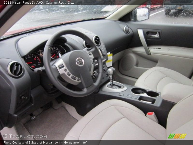 Cayenne Red / Gray 2012 Nissan Rogue SV AWD