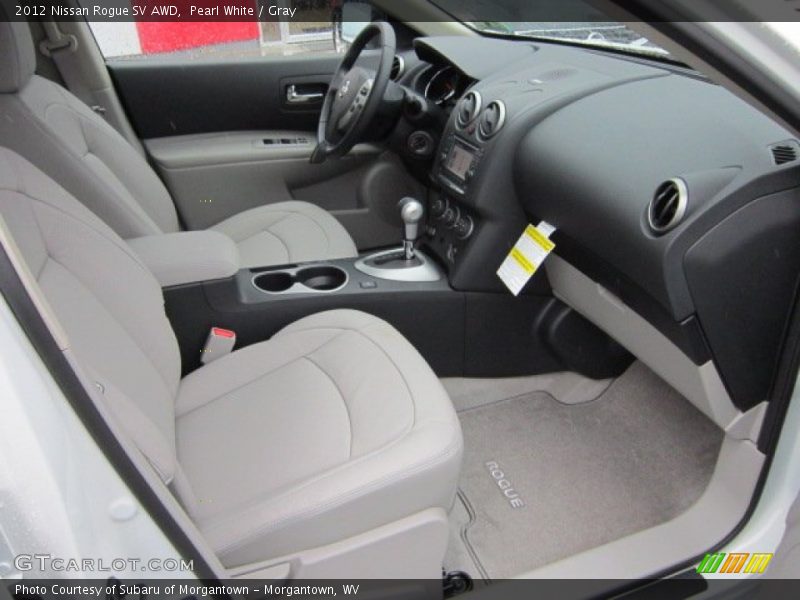 2012 Rogue SV AWD Gray Interior