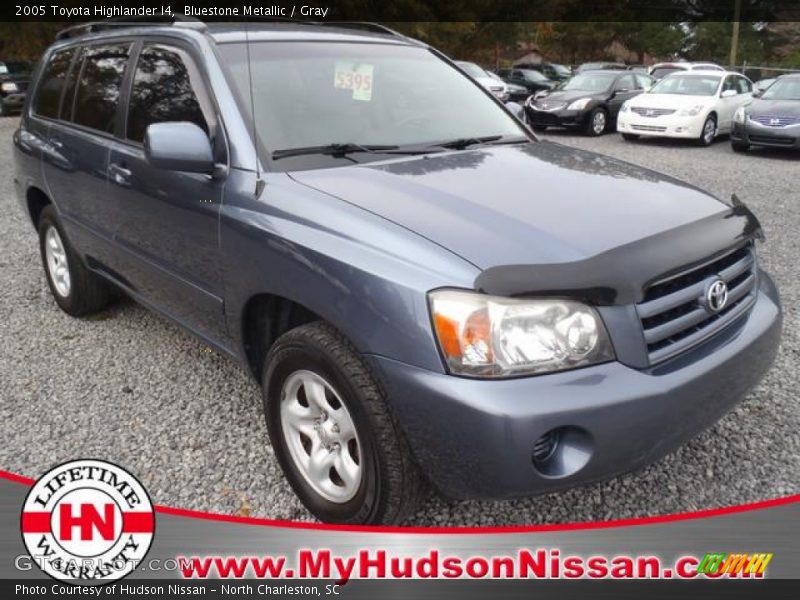 Bluestone Metallic / Gray 2005 Toyota Highlander I4