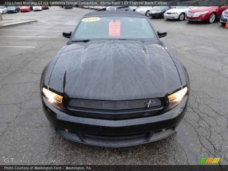 Ebony Black / CS Charcoal Black/Carbon 2011 Ford Mustang GT/CS California Special Convertible