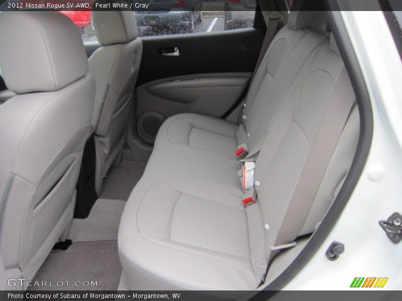 Pearl White / Gray 2012 Nissan Rogue SV AWD