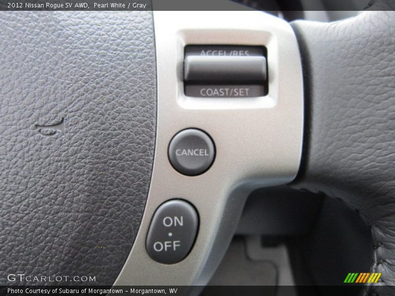 Pearl White / Gray 2012 Nissan Rogue SV AWD