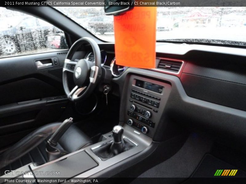 Ebony Black / CS Charcoal Black/Carbon 2011 Ford Mustang GT/CS California Special Convertible