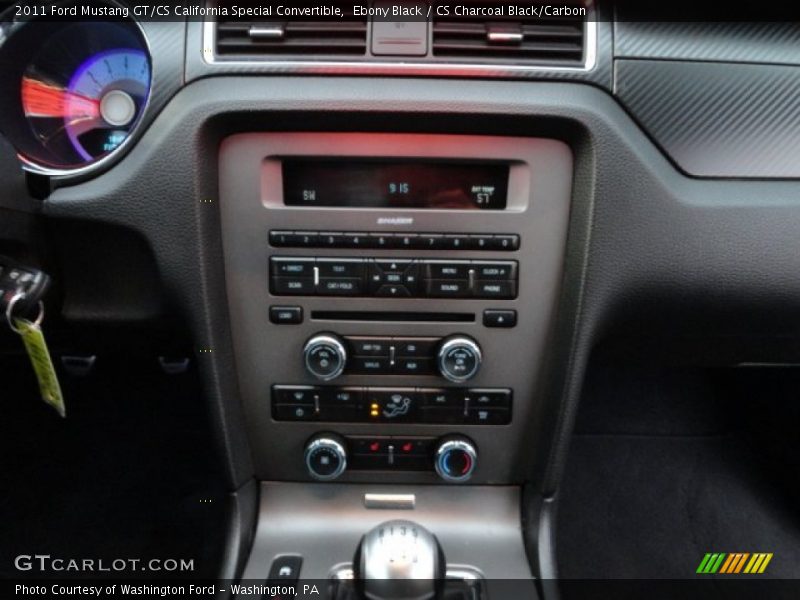Controls of 2011 Mustang GT/CS California Special Convertible