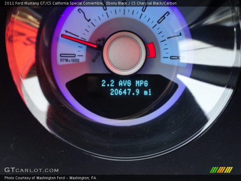 Ebony Black / CS Charcoal Black/Carbon 2011 Ford Mustang GT/CS California Special Convertible