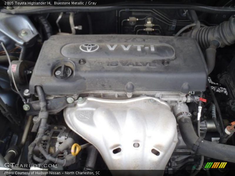 Bluestone Metallic / Gray 2005 Toyota Highlander I4