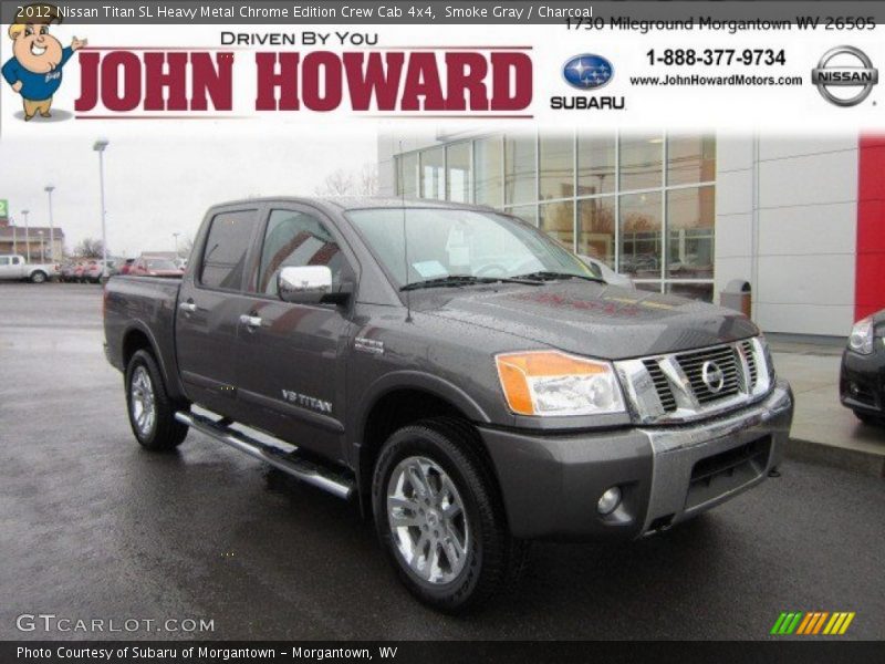 Smoke Gray / Charcoal 2012 Nissan Titan SL Heavy Metal Chrome Edition Crew Cab 4x4