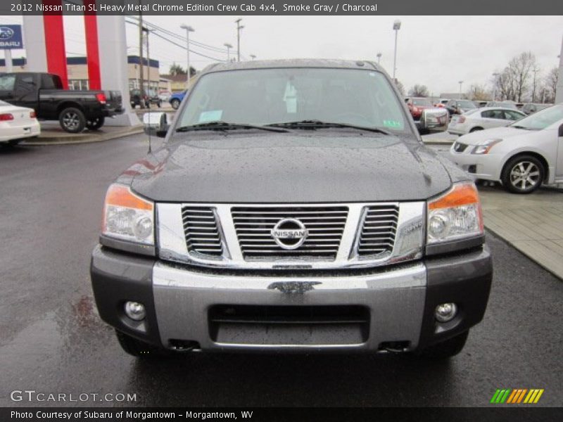 Smoke Gray / Charcoal 2012 Nissan Titan SL Heavy Metal Chrome Edition Crew Cab 4x4