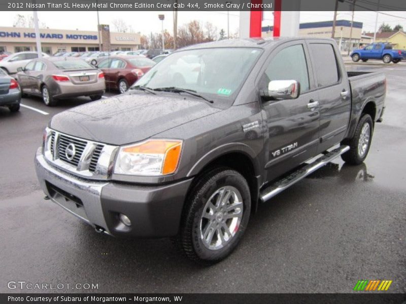 Smoke Gray / Charcoal 2012 Nissan Titan SL Heavy Metal Chrome Edition Crew Cab 4x4