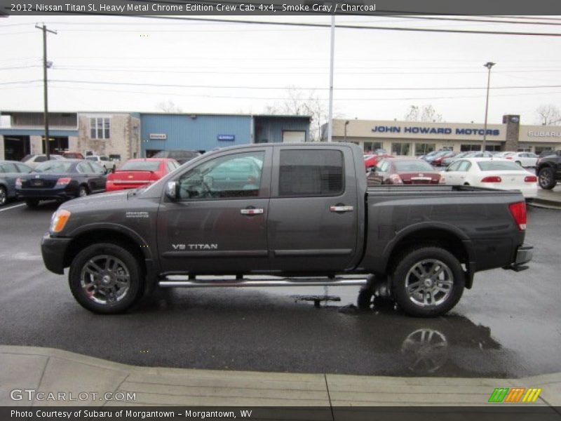 Smoke Gray / Charcoal 2012 Nissan Titan SL Heavy Metal Chrome Edition Crew Cab 4x4