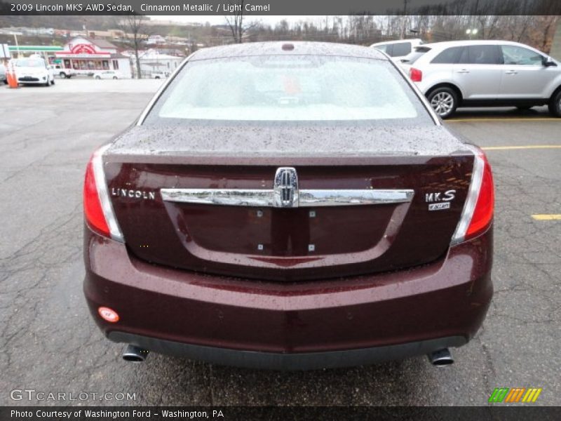 Cinnamon Metallic / Light Camel 2009 Lincoln MKS AWD Sedan