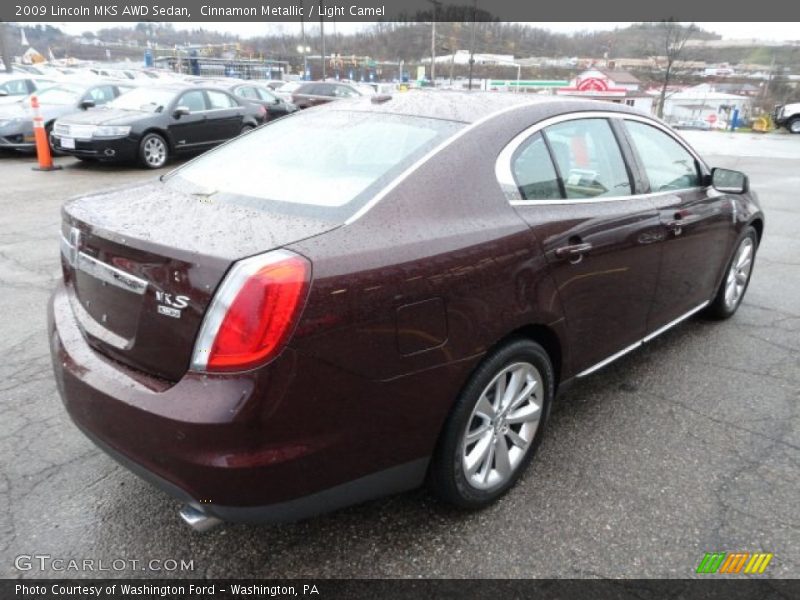 Cinnamon Metallic / Light Camel 2009 Lincoln MKS AWD Sedan