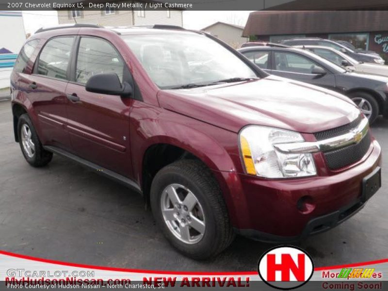 Deep Ruby Metallic / Light Cashmere 2007 Chevrolet Equinox LS