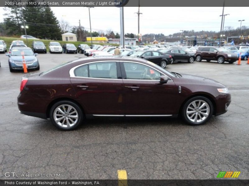 Cinnamon Metallic / Light Camel 2009 Lincoln MKS AWD Sedan