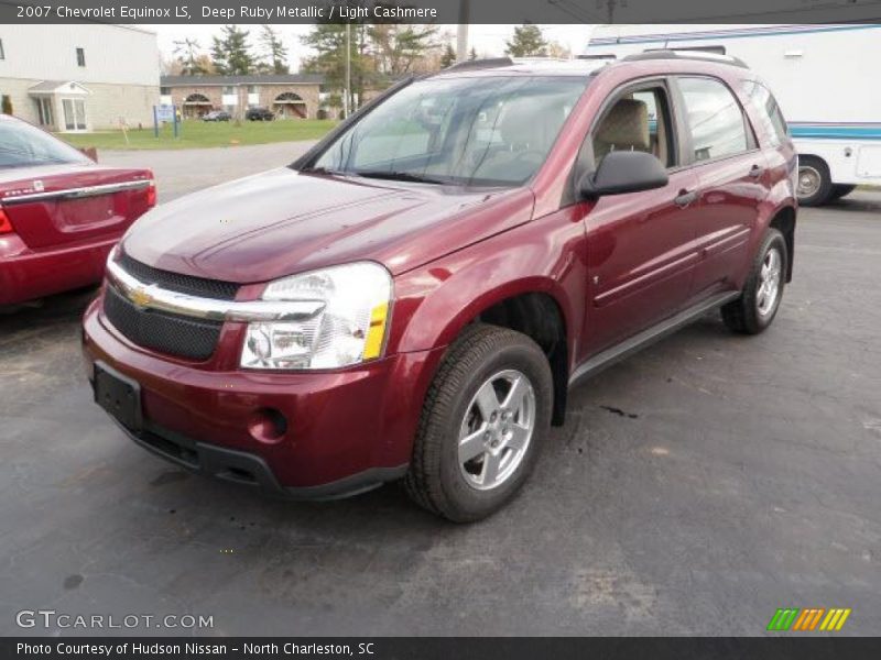 Deep Ruby Metallic / Light Cashmere 2007 Chevrolet Equinox LS