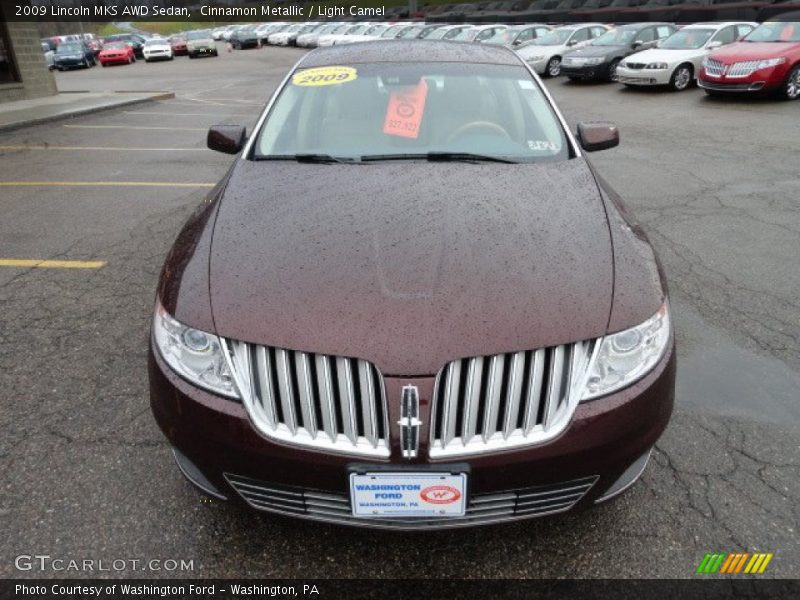 Cinnamon Metallic / Light Camel 2009 Lincoln MKS AWD Sedan