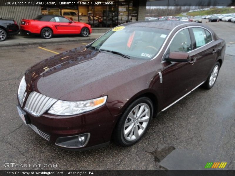 Cinnamon Metallic / Light Camel 2009 Lincoln MKS AWD Sedan