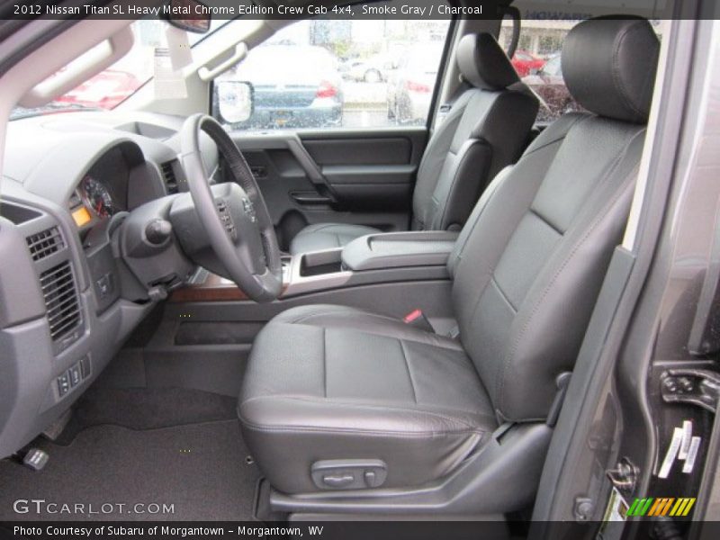 Drivers seat in Charcoal Black - 2012 Nissan Titan SL Heavy Metal Chrome Edition Crew Cab 4x4