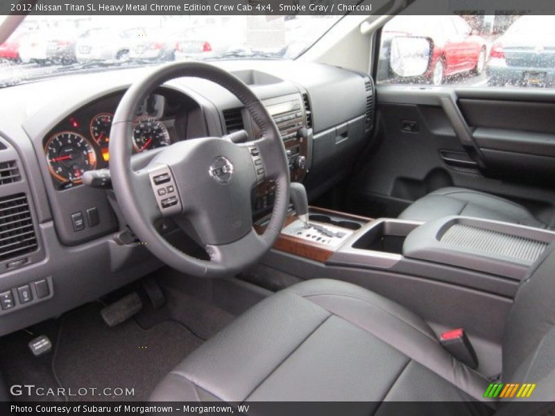 Charcoal Interior - 2012 Titan SL Heavy Metal Chrome Edition Crew Cab 4x4 