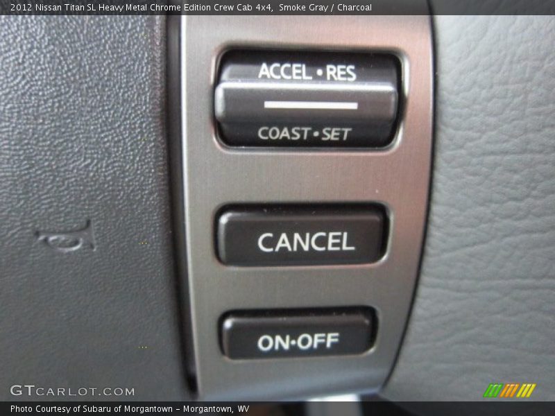 Smoke Gray / Charcoal 2012 Nissan Titan SL Heavy Metal Chrome Edition Crew Cab 4x4