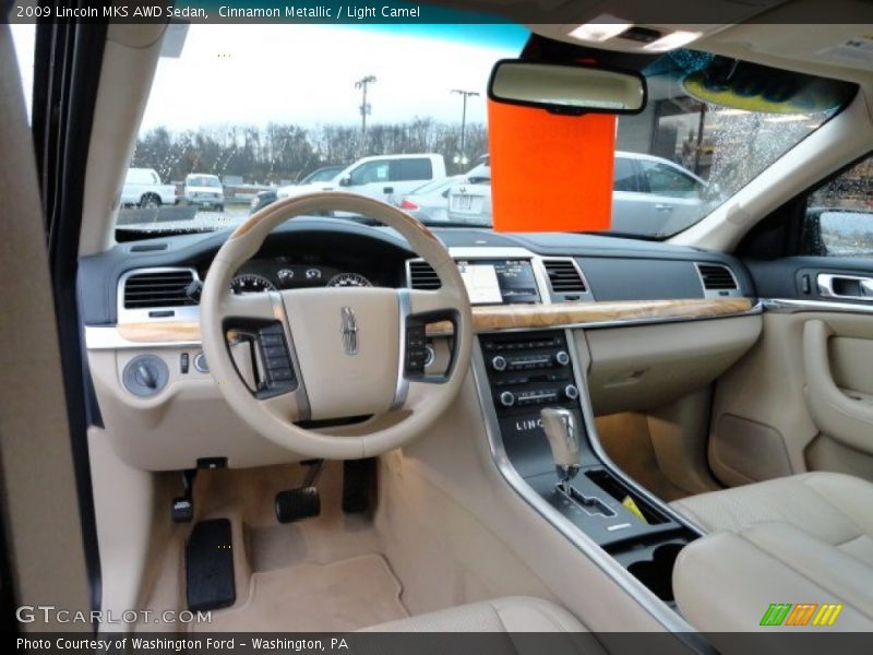 Cinnamon Metallic / Light Camel 2009 Lincoln MKS AWD Sedan
