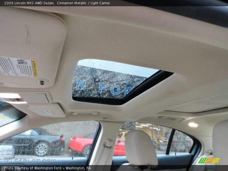 Cinnamon Metallic / Light Camel 2009 Lincoln MKS AWD Sedan