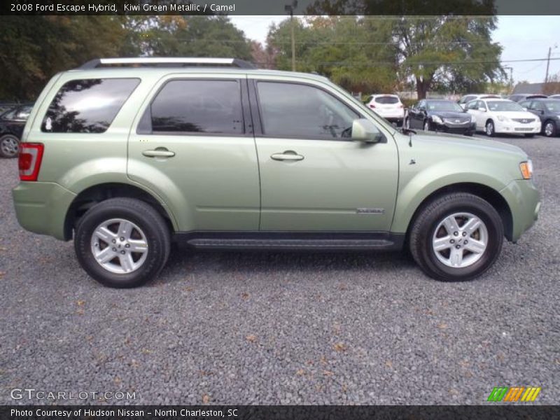 Kiwi Green Metallic / Camel 2008 Ford Escape Hybrid